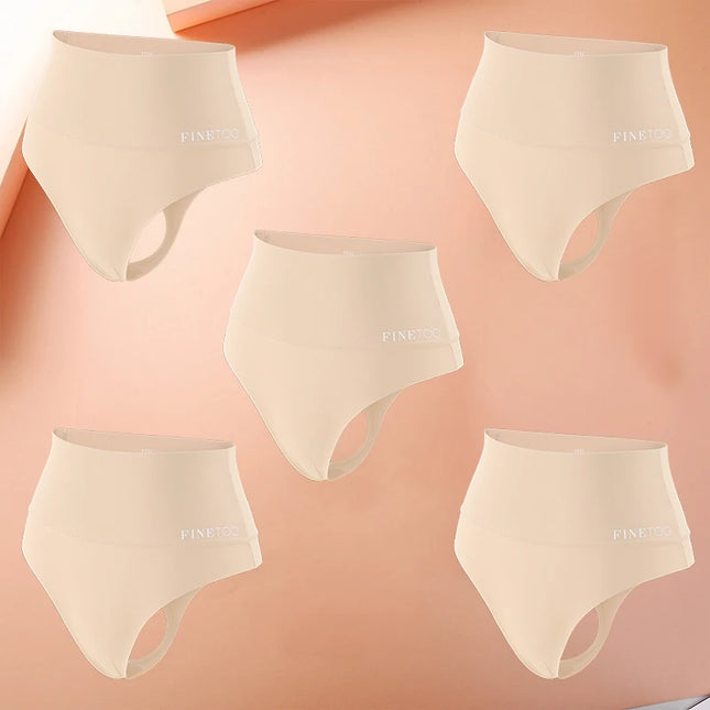 5-Piece Women's High Waist Seamless Body Shaper Panties