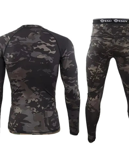 Men's Thermal Compression Activewear Sweater and Pants Set