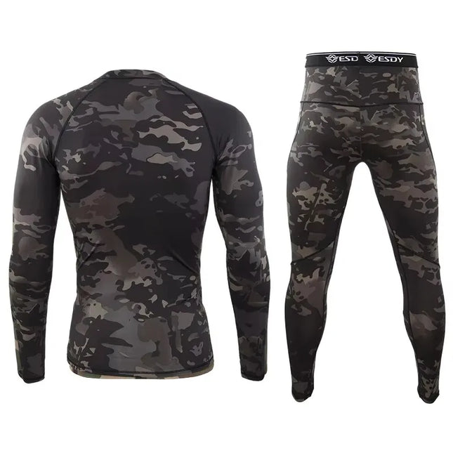Men's Thermal Compression Activewear Sweater and Pants Set