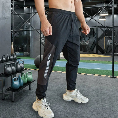 Men's Sweatpants with Elastic Waist, Zipper Pockets