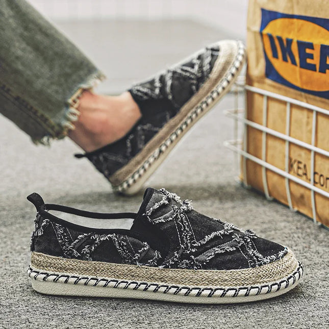 Men's Casual Breathable Canvas Slip-On Loafers
