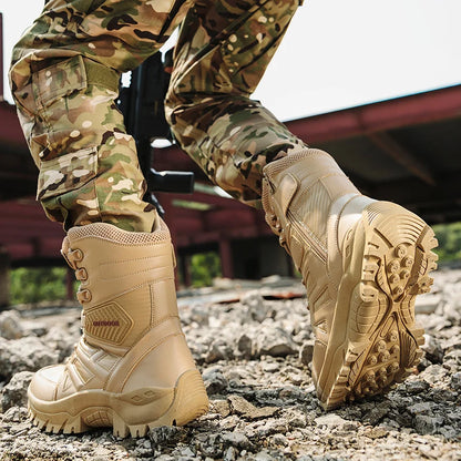 Men's Military Tactical Safety Boots – Durable Combat and Work Boots