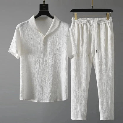 Men's Classic 2-Piece T-Shirt and Drawstring Pants Set