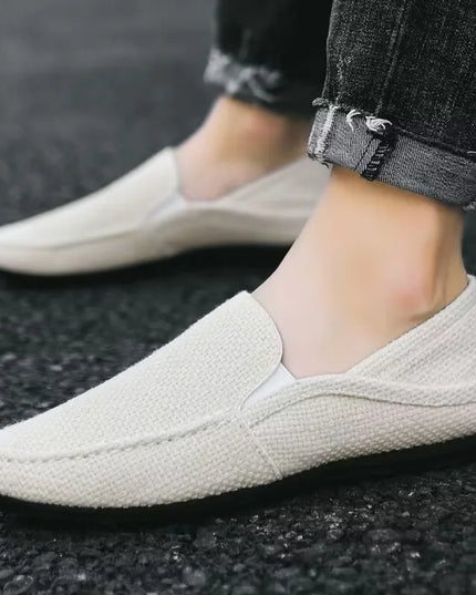 Breathable Men's Casual Flat Loafers with Soft Sole