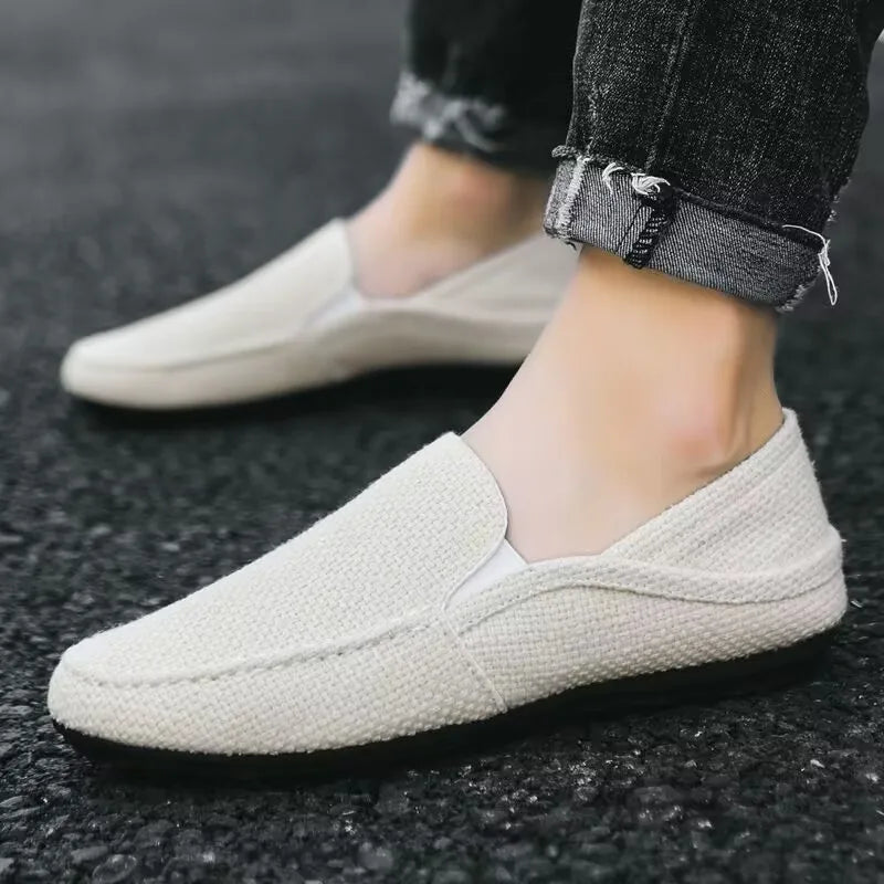 Breathable Men's Casual Flat Loafers with Soft Sole