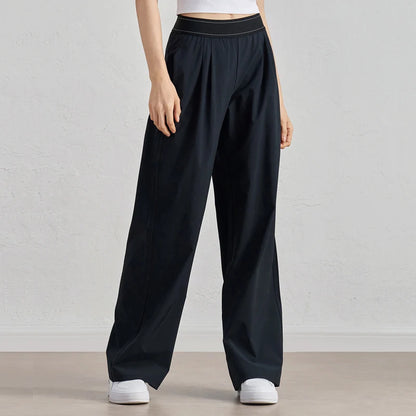 Women's Lightweight High-Waisted Wide Leg Loose Sweatpants