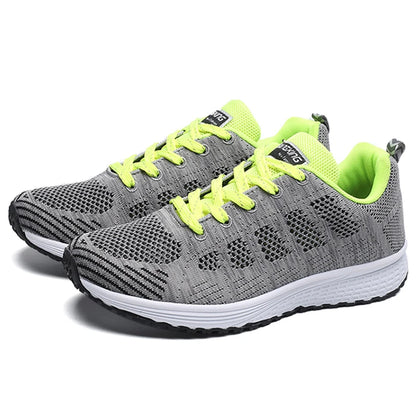 Womens Lightweight  Athletic Sneakers - Breathable Material-Various Colors
