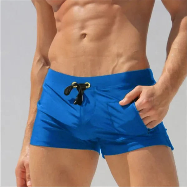 ALSOTO Men's Swim Drawstring Shorts