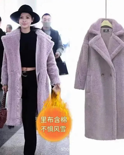 Women's Faux Fur Coat - Long, Thick, Warm, Elegant Winter Coat for Women