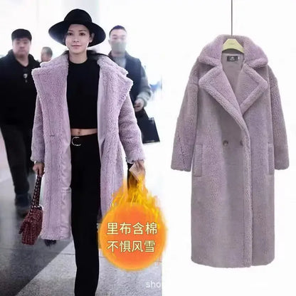 Women's Faux Fur Coat - Long, Thick, Warm, Elegant Winter Coat for Women