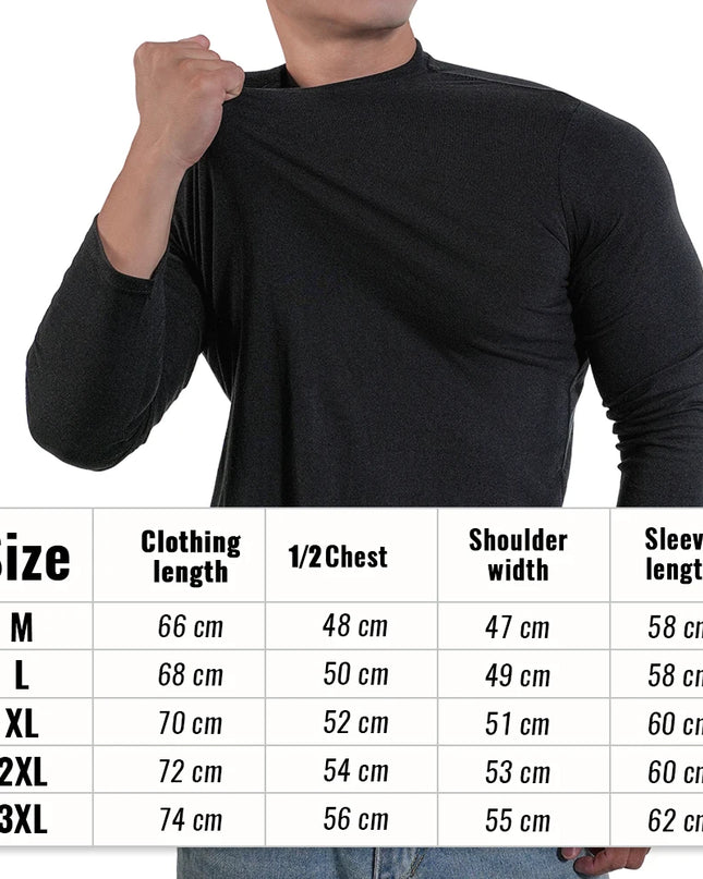 Men's Casual Long Cotton O-Neck Sweater