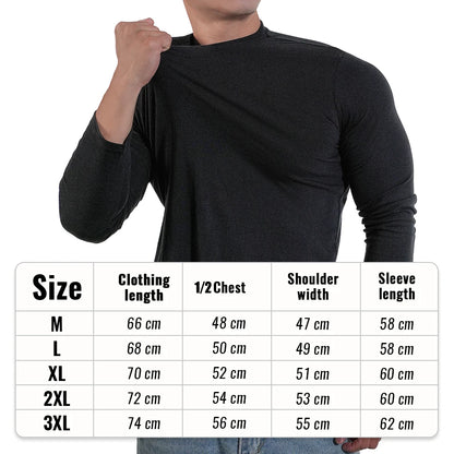 Men's Casual Long Cotton O-Neck Sweater