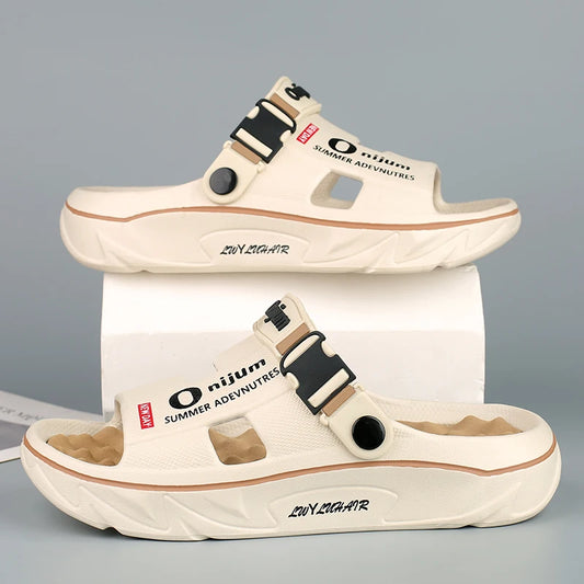 Men's Massage Slippers - Comfortable Soft Sandal Slides