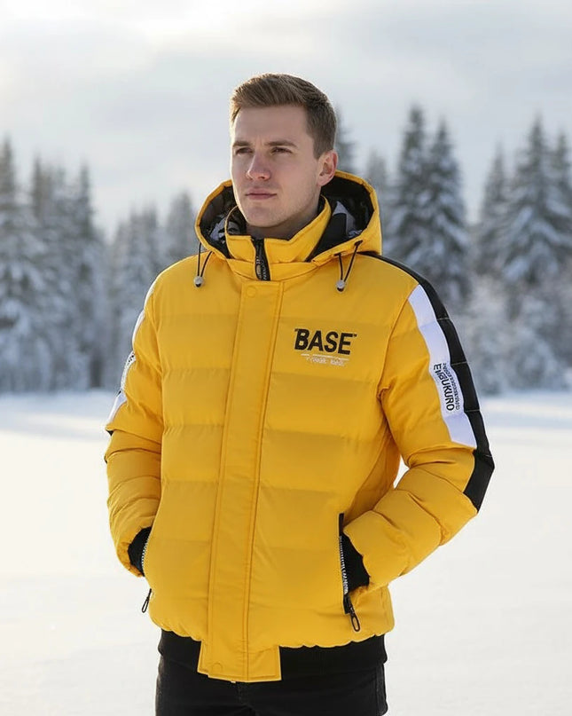 Men's Insulated Parka: Thick Down Filled Winter Jacket