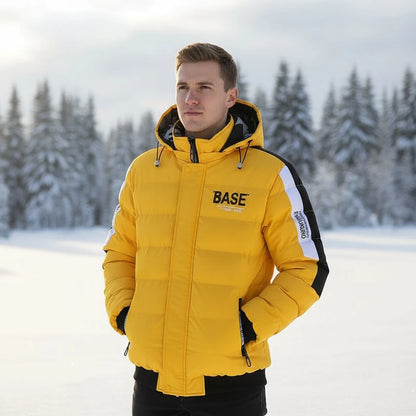 Men's Insulated Parka: Thick Down Filled Winter Jacket