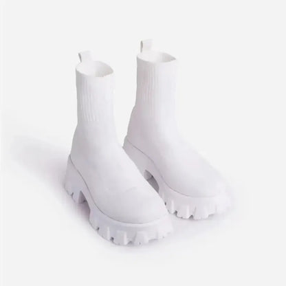 Women's Platform Ankle Slip-On Boots