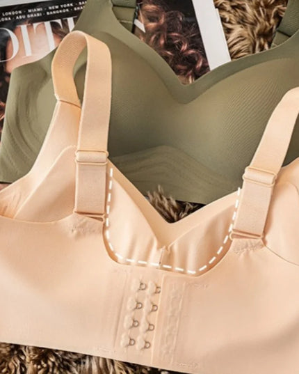 Comfort Padded Seamless Bra for Women - Soft Support with Wide Shoulder Straps