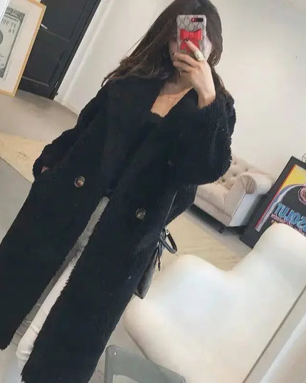 Women's Faux Fur Coat - Long, Thick, Warm, Elegant Winter Coat for Women