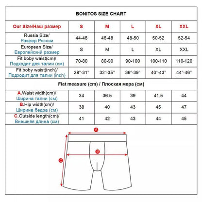 Men's Cotton Long Boxers – Set of 4 Trunks, Comfortable & Breathable Underwear