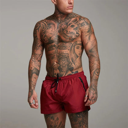 Men's Breathable Quick-Dry Thin Zip Pocket Shorts