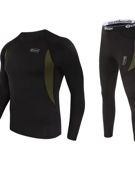 Men's Thermal Compression Activewear Sweater and Pants Set