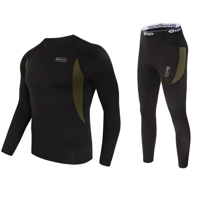 Men's Thermal Compression Activewear Sweater and Pants Set
