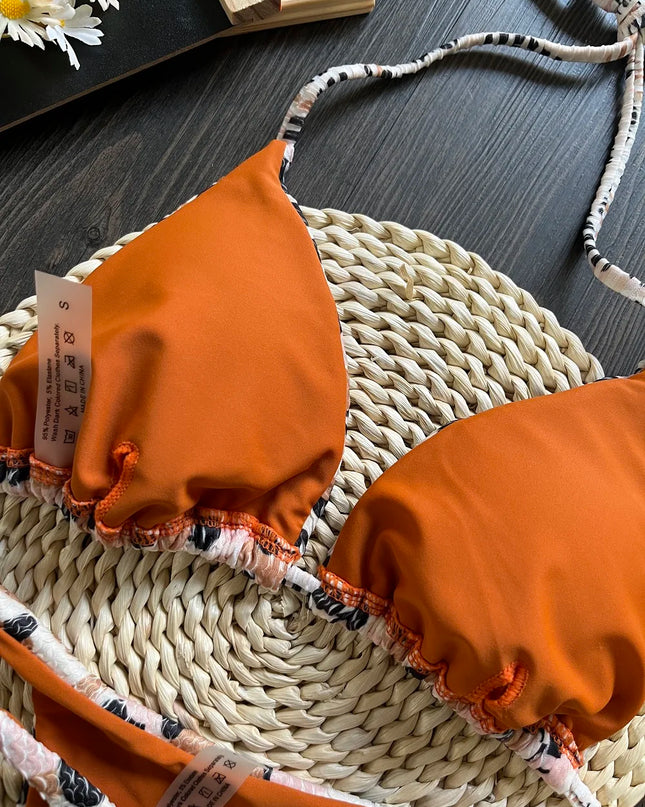 Leopard Print Push-Up Bikini Set: Women's 2-Piece Swimsuit