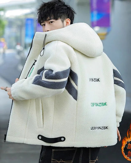 Korean Men's Casual Cotton-Padded Zipper Jacket