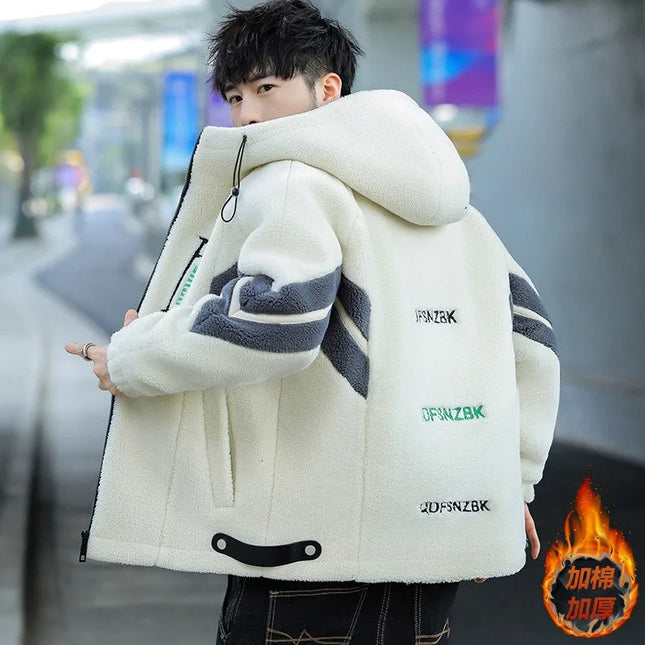 Korean Men's Casual Cotton-Padded Zipper Jacket