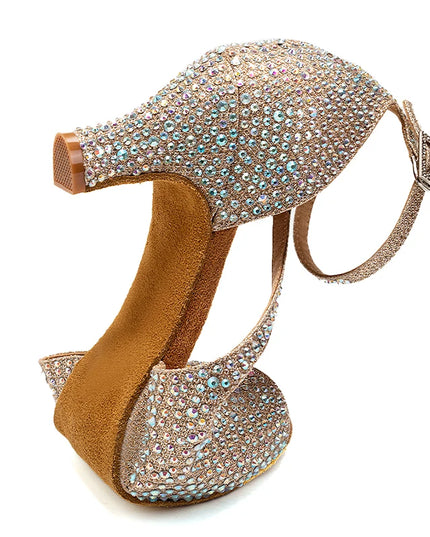 DKZSYIM Women’s Rhinestone High Heels