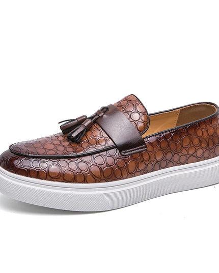 Men’s Faux Leather Tassel Loafers