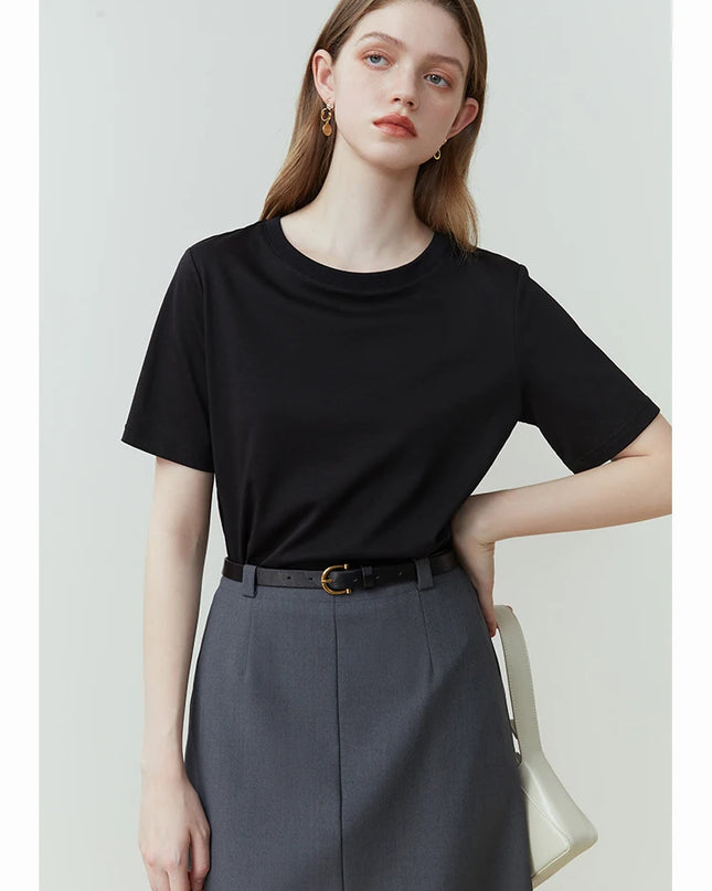 Women's Cotton Round Neck T-Shirt