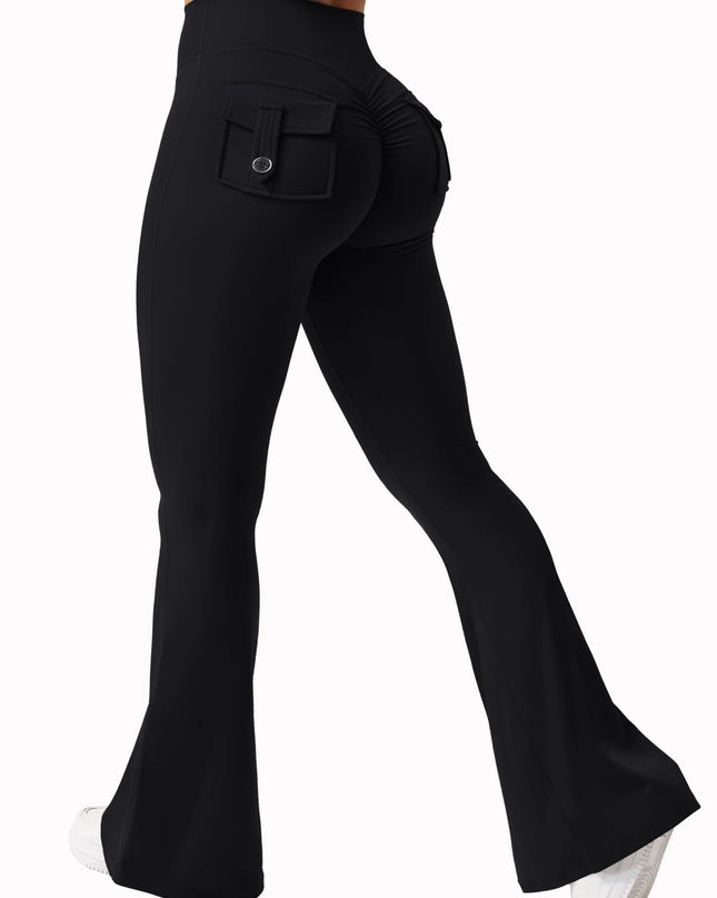 Women's High-Stretch Wide Leg Flares Pants - Various Colors