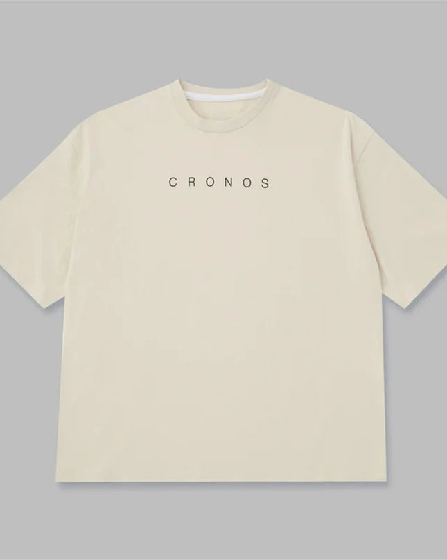Cronos Men's Loose Fit Oversized Cotton T-Shirt