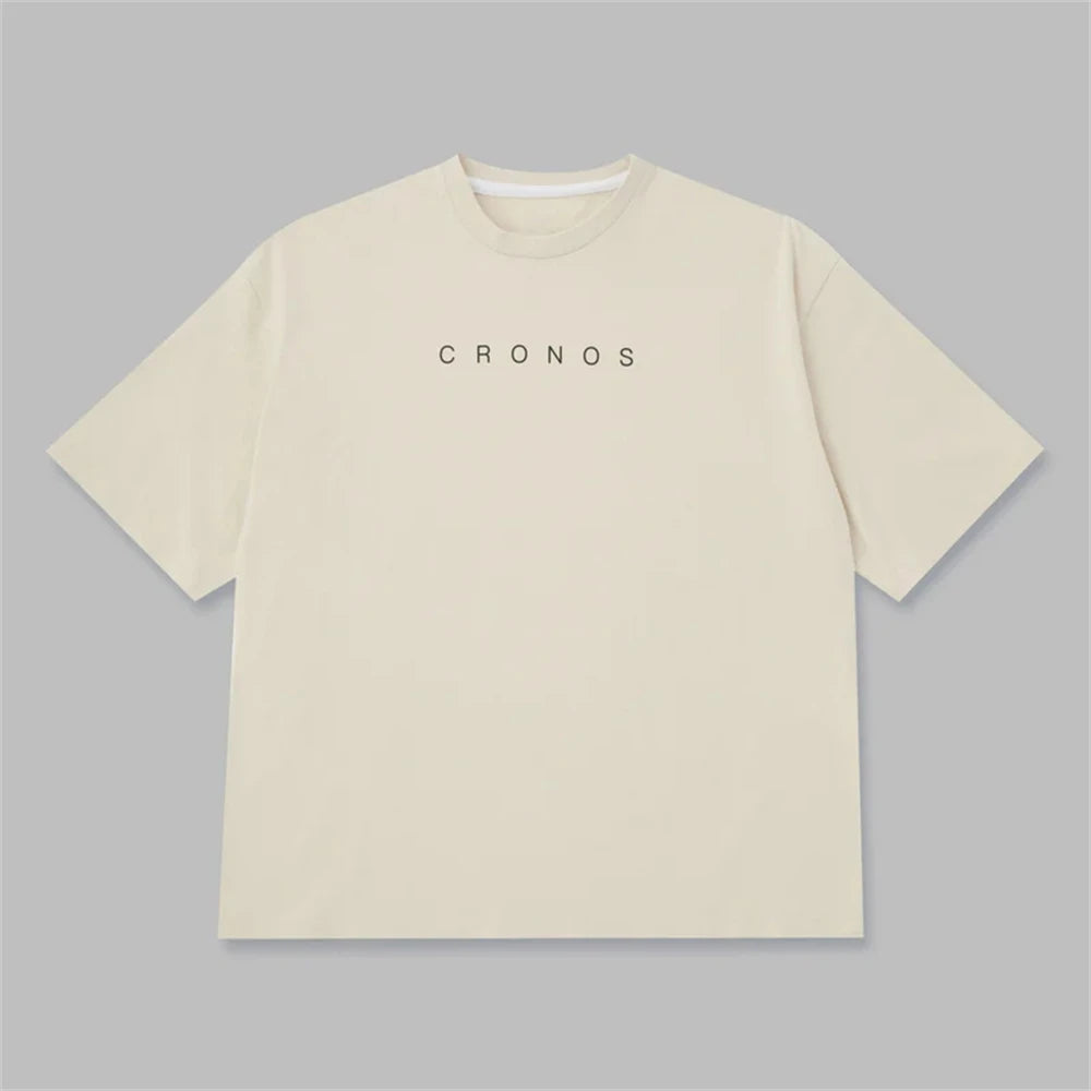 Cronos Men's Loose Fit Oversized Cotton T-Shirt