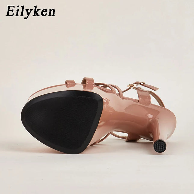 Eilyken Women’s  Ankle Strap Platform Heels