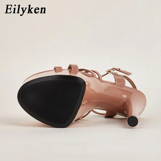 Eilyken Women’s  Ankle Strap Platform Heels