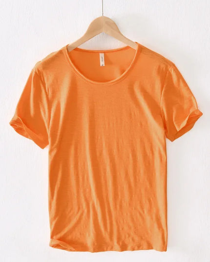Men's Lightweight Cotton Slim-Fit T-Shirt - Breathable and Comfortable Tee