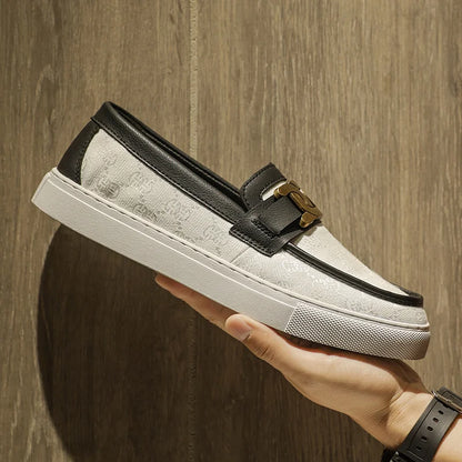 Men's Casual Low-Top Loafers - Slip-On Flat Shoes for Men