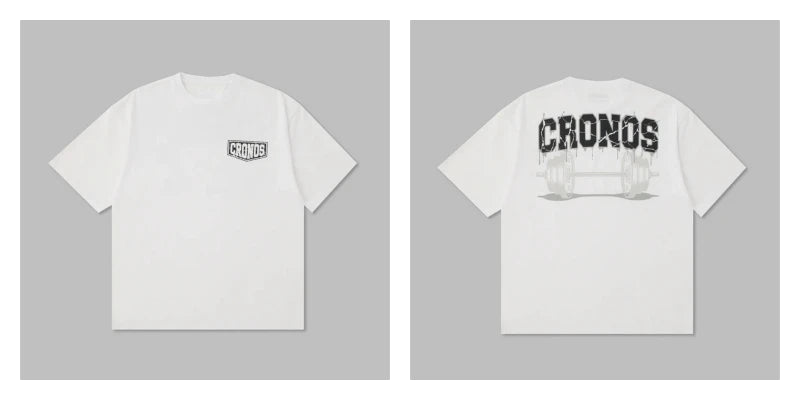 Cronos Men's Loose Fit Oversized Cotton T-Shirt