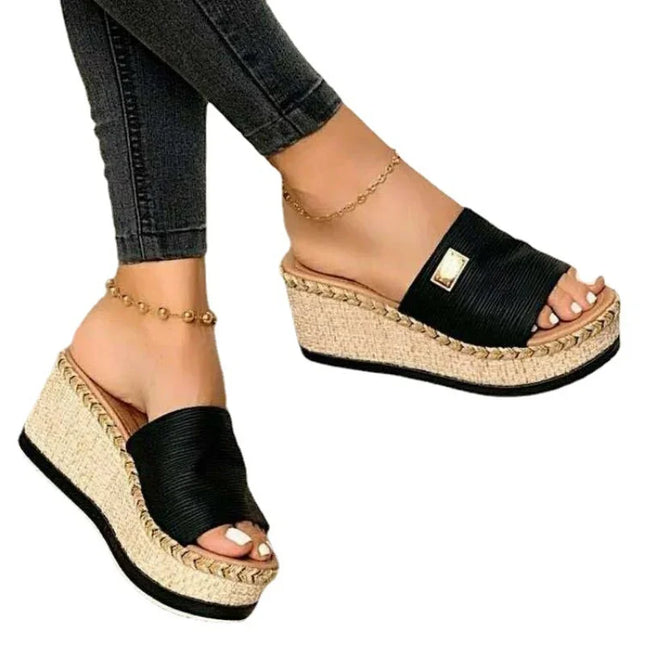 Women's Wedge Sandals with Platform Heels
