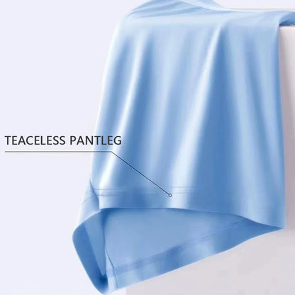 4-Pack Men's Breathable Ice Silk Boxer Shorts - Various Color Combinations