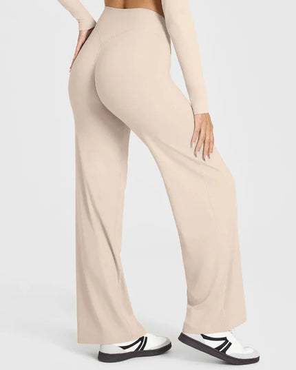 Women’s Flared Pants, Straight-Leg, Loose Fit