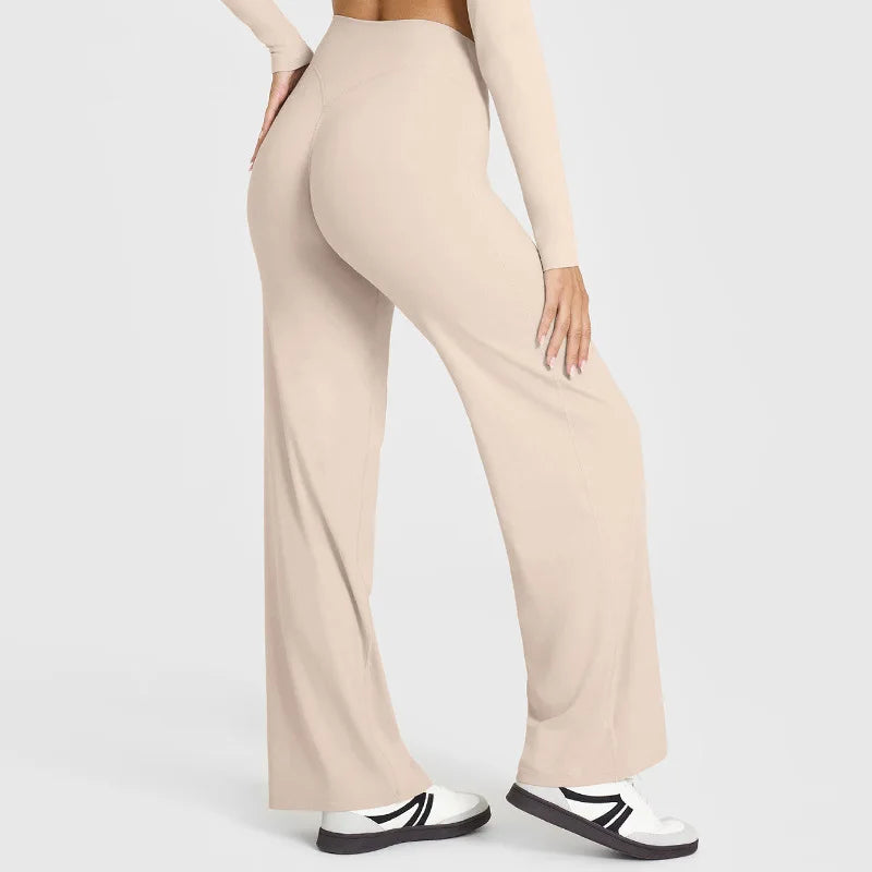 Women’s Flared Pants, Straight-Leg, Loose Fit