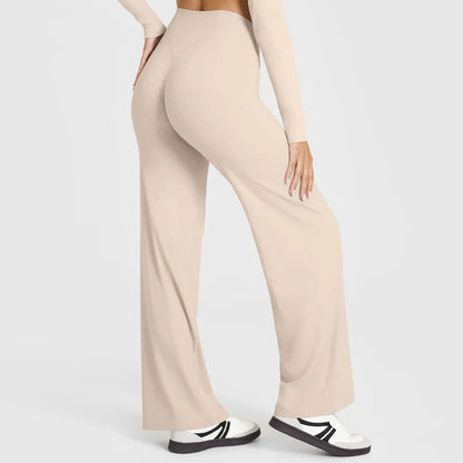 Women’s Flared Pants, Straight-Leg, Loose Fit
