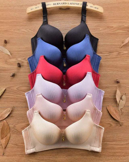 Women's Thickened Adjustable Push-Up Bra with No Steel Ring