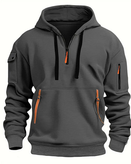 Men's Loose Fit Casual Hooded Sweater