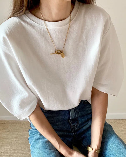 Women's Oversize T-Shirt - Breathable, Comfy Casual Wear
