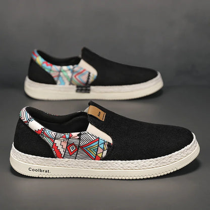 Men's Flat Canvas Slip-On Sneakers