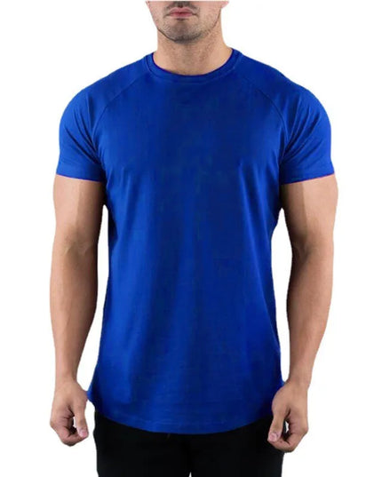 Men's Slim Fit Cotton Short Sleeve T-Shirt - Various Colors